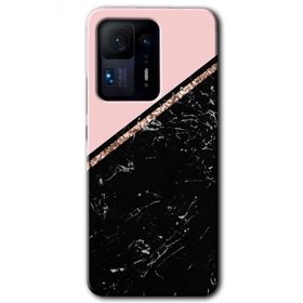 Xiaomi Mi Mix 4 Yarım Mermer Baskılı Uyumlu Silikon Kılıf