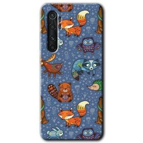 Xiaomi Mi Note 10 Lite Animals Funny Baskılı Uyumlu Silikon Kılıf