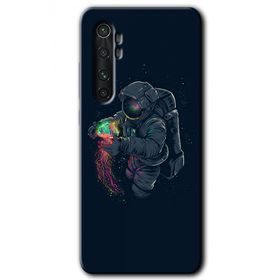 Xiaomi Mi Note 10 Lite Astronot Kıyafeti Baskılı Uyumlu Silikon Kılıf
