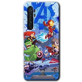 Xiaomi Mi Note 10 Lite Avengers Cartoon Baskılı Uyumlu Silikon Kılıf