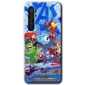 Xiaomi Mi Note 10 Lite Avengers Cartoon Baskılı Uyumlu Silikon Kılıf