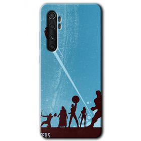 Xiaomi Mi Note 10 Lite Avengers Team Baskılı Uyumlu Silikon Kılıf
