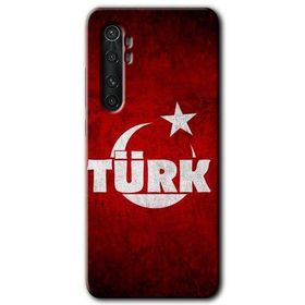 Xiaomi Mi Note 10 Lite Ayyıldız Türk Baskılı Uyumlu Silikon Kılıf