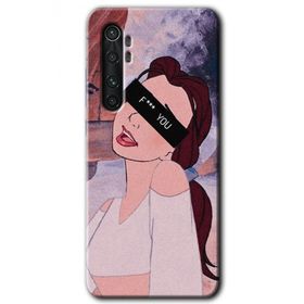 Xiaomi Mi Note 10 Lite Bad Girl Baskılı Uyumlu Silikon Kılıf