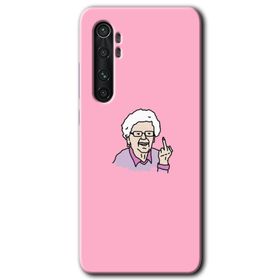Xiaomi Mi Note 10 Lite Bad Grandmother Baskılı Uyumlu Silikon Kılıf