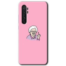 Xiaomi Mi Note 10 Lite Bad Grandmother Baskılı Uyumlu Silikon Kılıf