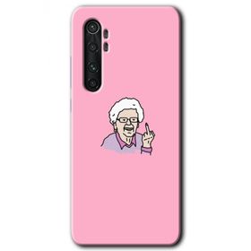 Xiaomi Mi Note 10 Lite Bad Grandmother Baskılı Uyumlu Silikon Kılıf