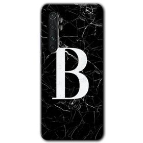 Xiaomi Mi Note 10 Lite Beyaz Mermer Desenli Ü Harfi Baskılı Uyumlu Silikon Kılıf