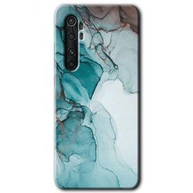 Xiaomi Mi Note 10 Lite Buzul Mermer Baskılı Uyumlu Silikon Kılıf