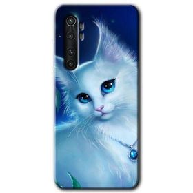 Xiaomi Mi Note 10 Lite Cat Glance Baskılı Uyumlu Silikon Kılıf