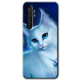 Xiaomi Mi Note 10 Lite Cat Glance Baskılı Uyumlu Silikon Kılıf