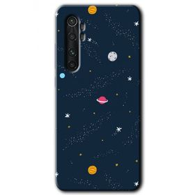 Xiaomi Mi Note 10 Lite Çizim Gezegen Baskılı Uyumlu Silikon Kılıf