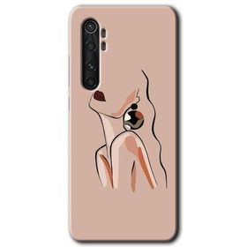 Xiaomi Mi Note 10 Lite Çizim Silüet Baskılı Uyumlu Silikon Kılıf