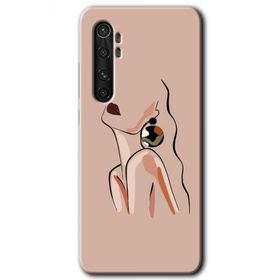 Xiaomi Mi Note 10 Lite Çizim Silüet Baskılı Uyumlu Silikon Kılıf
