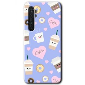 Xiaomi Mi Note 10 Lite Coffee Cake Baskılı Uyumlu Silikon Kılıf