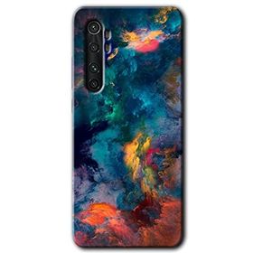 Xiaomi Mi Note 10 Lite Color Storm Baskılı Uyumlu Silikon Kılıf