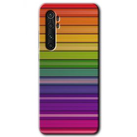 Xiaomi Mi Note 10 Lite Colorful Lines Baskılı Uyumlu Silikon Kılıf