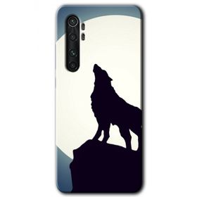 Xiaomi Mi Note 10 Lite Dolunay Bozkurt Baskılı Uyumlu Silikon Kılıf