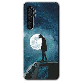 Xiaomi Mi Note 10 Lite Dolunay Yalnızlık Baskılı Uyumlu Silikon Kılıf