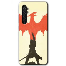Xiaomi Mi Note 10 Lite Dragon Hunter 1 Baskılı Uyumlu Silikon Kılıf