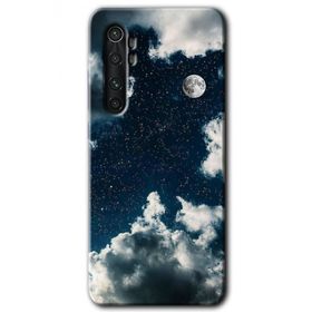 Xiaomi Mi Note 10 Lite Gece Gökyüzü Baskılı Uyumlu Silikon Kılıf