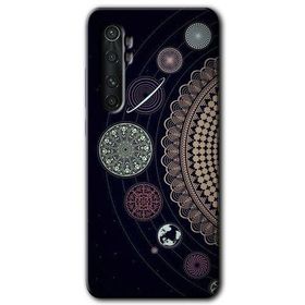 Xiaomi Mi Note 10 Lite Gezegen Döngüsü Baskılı Uyumlu Silikon Kılıf