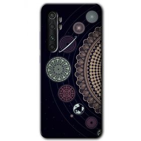 Xiaomi Mi Note 10 Lite Gezegen Döngüsü Baskılı Uyumlu Silikon Kılıf