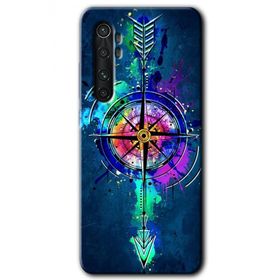 Xiaomi Mi Note 10 Lite Gizemli Pusula Baskılı Uyumlu Silikon Kılıf