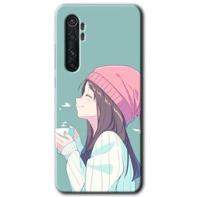 Xiaomi Mi Note 10 Lite Happy Girl Baskılı Uyumlu Silikon Kılıf