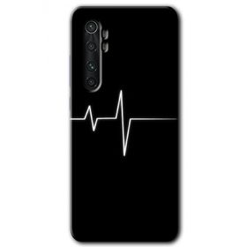 Xiaomi Mi Note 10 Lite Heart Rytm Baskılı Uyumlu Silikon Kılıf