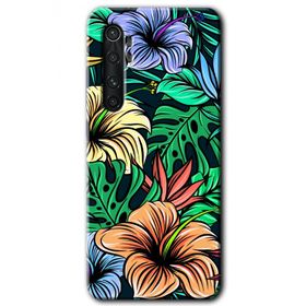 Xiaomi Mi Note 10 Lite Hibiscus Flowers Baskılı Uyumlu Silikon Kılıf