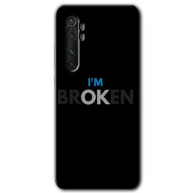 Xiaomi Mi Note 10 Lite Im Broken Baskılı Uyumlu Silikon Kılıf