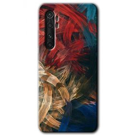 Xiaomi Mi Note 10 Lite Karma Boyalar Baskılı Uyumlu Silikon Kılıf