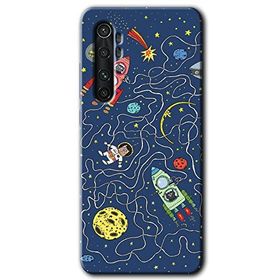 Xiaomi Mi Note 10 Lite Kedi Galaksi Baskılı Uyumlu Silikon Kılıf