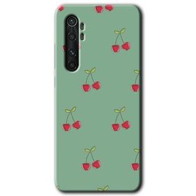 Xiaomi Mi Note 10 Lite Kiraz Berry Baskılı Uyumlu Silikon Kılıf