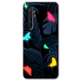 Xiaomi Mi Note 10 Lite Lighter Butterfly Baskılı Uyumlu Silikon Kılıf