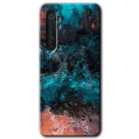 Xiaomi Mi Note 10 Lite Liquid Colorfull Baskılı Uyumlu Silikon Kılıf