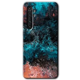 Xiaomi Mi Note 10 Lite Liquid Colorfull Baskılı Uyumlu Silikon Kılıf