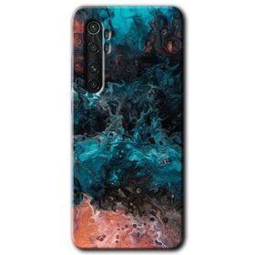 Xiaomi Mi Note 10 Lite Liquid Colorfull Baskılı Uyumlu Silikon Kılıf
