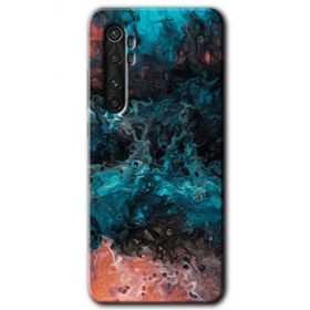 Xiaomi Mi Note 10 Lite Liquid Colorfull Baskılı Uyumlu Silikon Kılıf