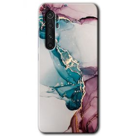 Xiaomi Mi Note 10 Lite Liquid Mermer Baskılı Uyumlu Silikon Kılıf