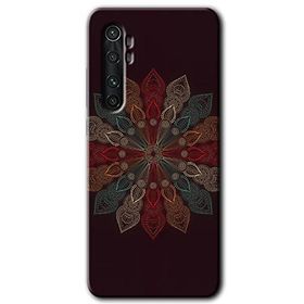 Xiaomi Mi Note 10 Lite Mandala Flower Wal Baskılı Uyumlu Silikon Kılıf