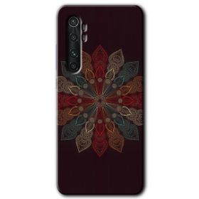 Xiaomi Mi Note 10 Lite Mandala Flower Wal Baskılı Uyumlu Silikon Kılıf