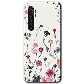 Xiaomi Mi Note 10 Lite Mat Çiçek Baskılı Uyumlu Silikon Kılıf