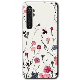 Xiaomi Mi Note 10 Lite Mat Çiçek Baskılı Uyumlu Silikon Kılıf