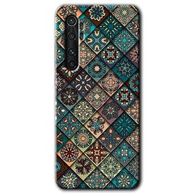 Xiaomi Mi Note 10 Lite Mat Mandala Baskılı Uyumlu Silikon Kılıf
