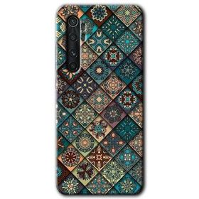 Xiaomi Mi Note 10 Lite Mat Mandala Baskılı Uyumlu Silikon Kılıf