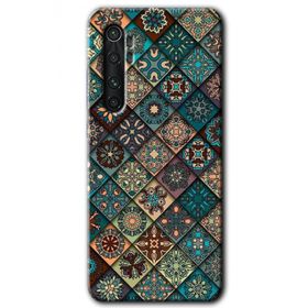 Xiaomi Mi Note 10 Lite Mat Mandala Baskılı Uyumlu Silikon Kılıf