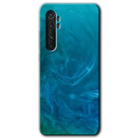Xiaomi Mi Note 10 Lite Mavi Aura Baskılı Uyumlu Silikon Kılıf