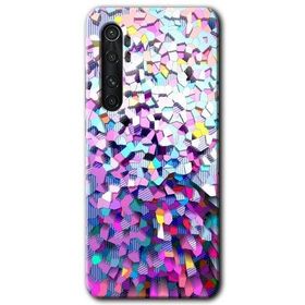 Xiaomi Mi Note 10 Lite Mosaic Fragments Colorfull Baskılı Uyumlu Silikon Kılıf